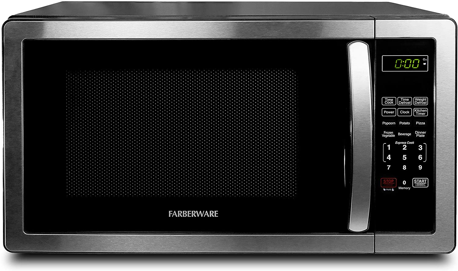 Farberware 1.1立方。Ft不锈钢台面微波炉