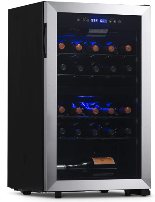 新空气葡萄酒冷却器和冰箱28瓶容量