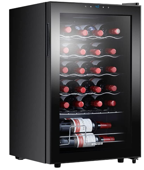 独立的STAIGIS葡萄酒冷却器冰箱