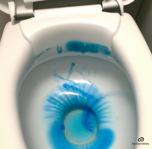 如何去除蓝色厕所清洁剂污渍