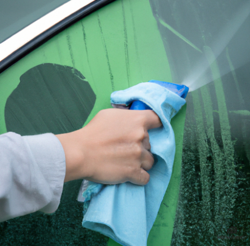 如何清除车窗上的水渍